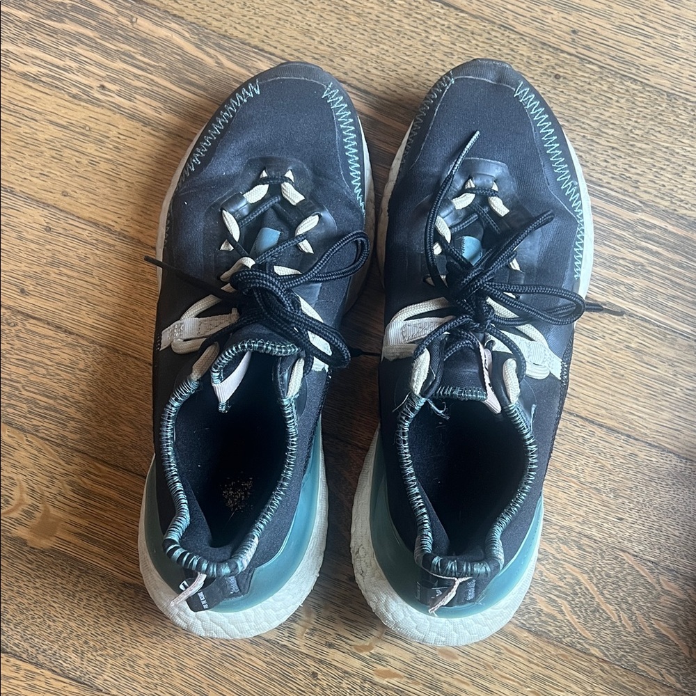 adidas Black and Teal Athletic Shoes